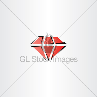 Red Diamond Gem Vector Icon Gl Stock Images 325x325 Red Diamond Gem Vector Icon Gl Stock Images