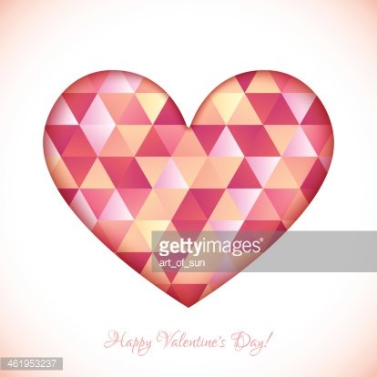 Red Diamond Triangles Texture Vector Heart Premium Clipart 414x414 Red Diamond Triangles Texture Vector Heart Premium Clipart