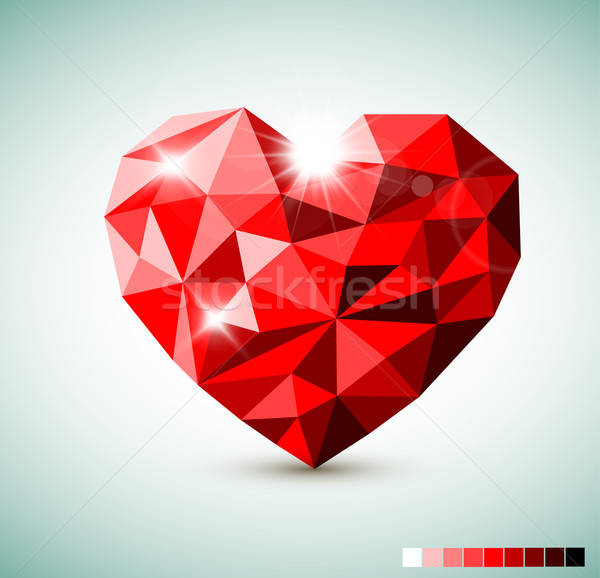 Red Diamond Jewel Heart Vector Illustration Petr Vaclavek 600x578 Red Diamond Jewel Heart Vector Illustration Petr Vaclavek