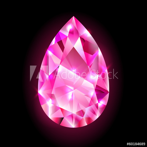 Design Element, Red Diamond Isolated On Black 500x500 Design Element, Red Diamond Isolated On Black