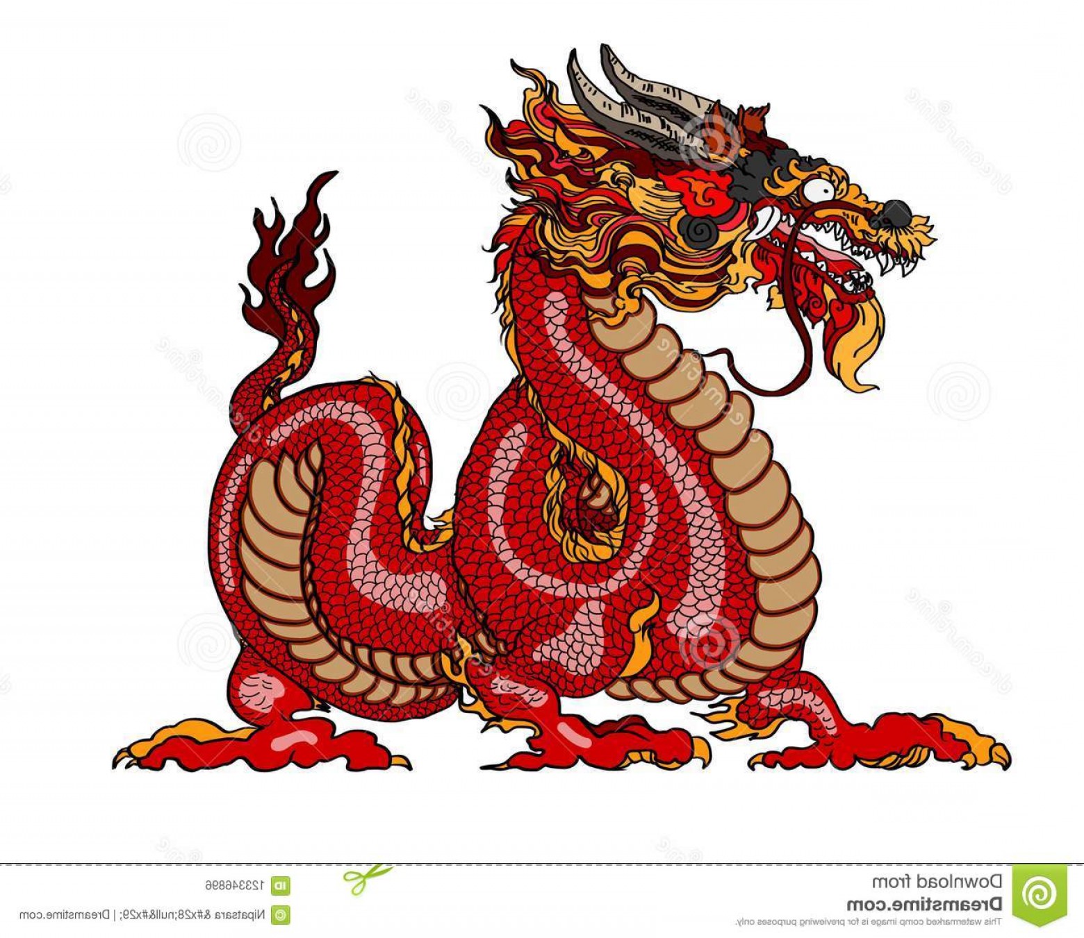 Red Dragon Vector at Vectorified.com | Collection of Red Dragon Vector ...