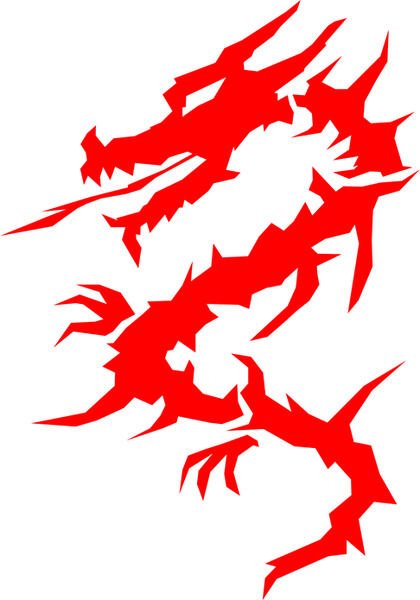 420x600 Red Dragon Free Vector In Adobe Illustrator