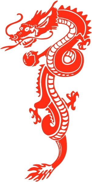 302x600 Red Dragon Free Vector In Encapsulated Postscript