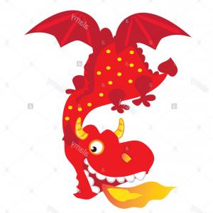 300x300 Stock Photo Red Dragon Vector Illustration Hoodamathrun