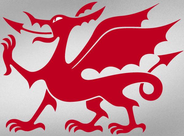 600x445 Welsh Dragon Vector Art