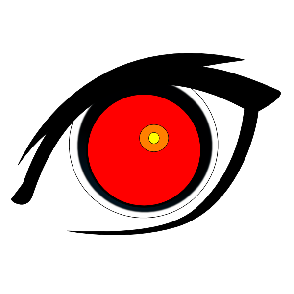 600x600 Red Eye Clip Art