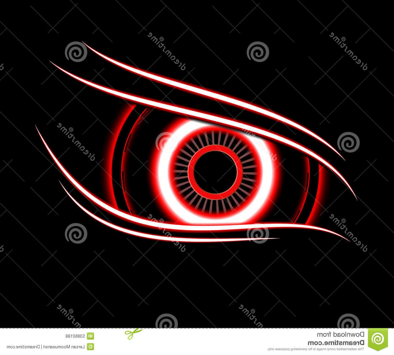 1560x1407 Stock Illustration Red Eye Technology Abstract Background Vector