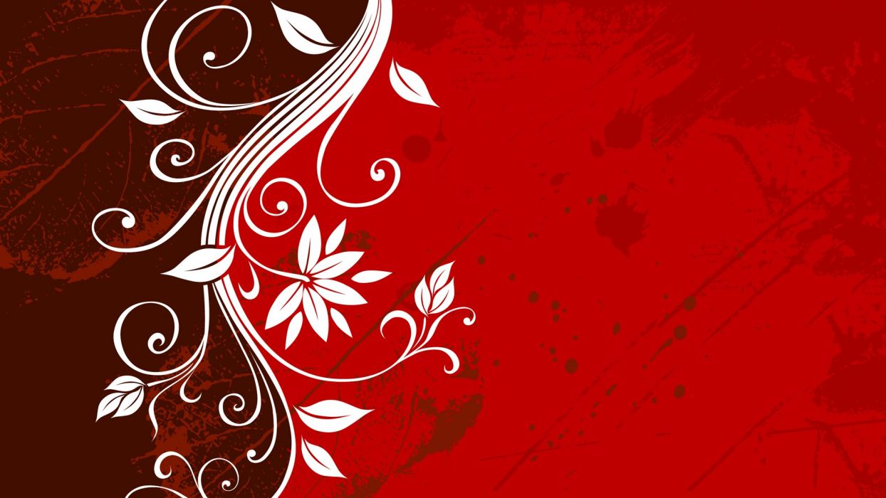 Leaf Red Grunge Vectors Floral Graphics Wallpaper 1244x700 Leaf Red Grunge Vectors Floral Graphics Wallpaper