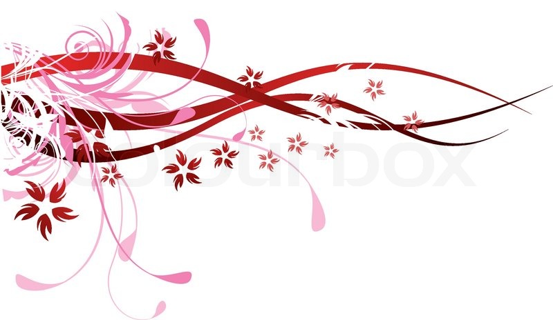 Red Floral Design Elements With Stock Vector Colourbox 800x464 Red Floral Design Elements With Stock Vector Colourbox