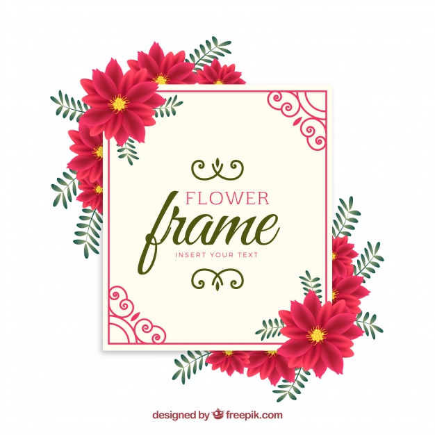 Red Flower Frame Background Vector Free Download 626x626 Red Flower Frame Background Vector Free Download