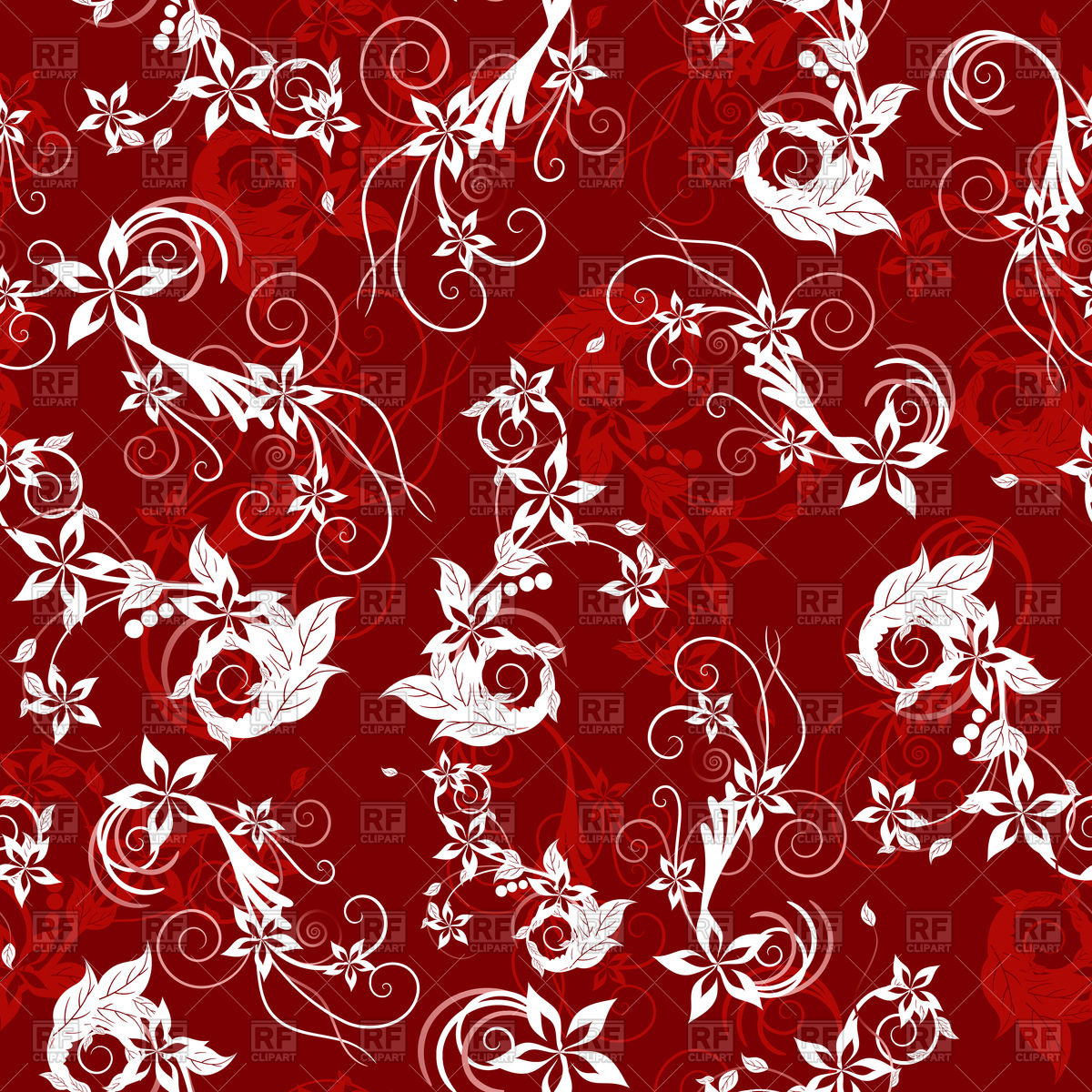 Red Floral Vector At Collection Of Red Floral Vector