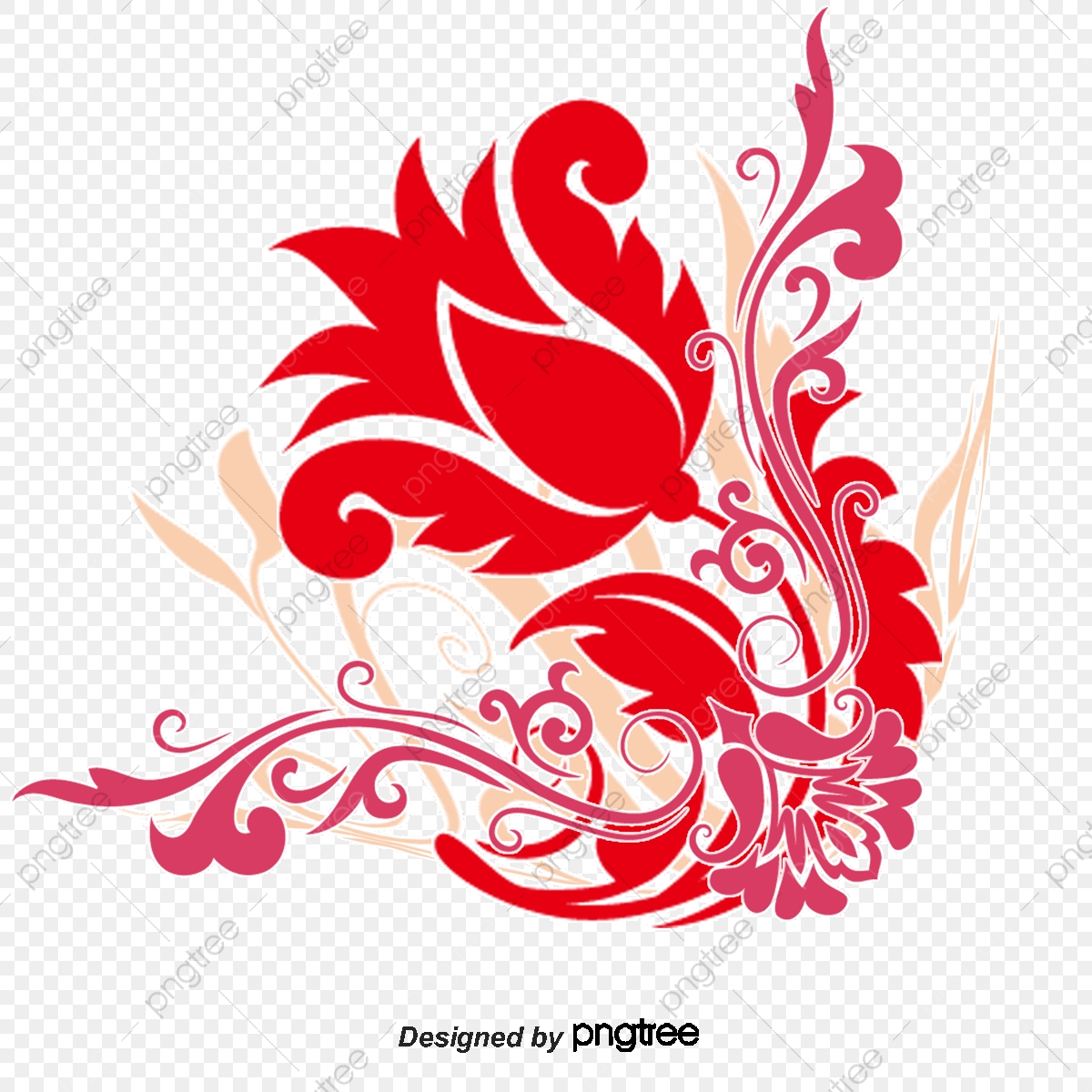 Swirl Floral Design Vector Art, Vector Pattern, Red Pattern 1200x1200 Swirl Floral Design Vector Art, Vector Pattern, Red Pattern
