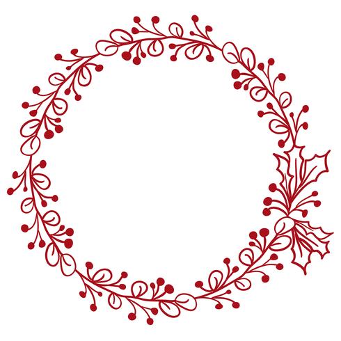 Red Round Frame Of Leaves Isolated On White Background Vector 490x490 Red Round Frame Of Leaves Isolated On White Background Vector