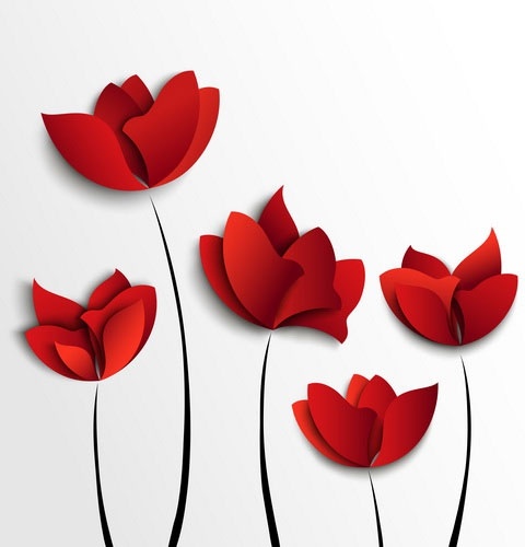 Red Flowers Vector Free Vector In Encapsulated Postscript 480x500 Red Flowers Vector Free Vector In Encapsulated Postscript