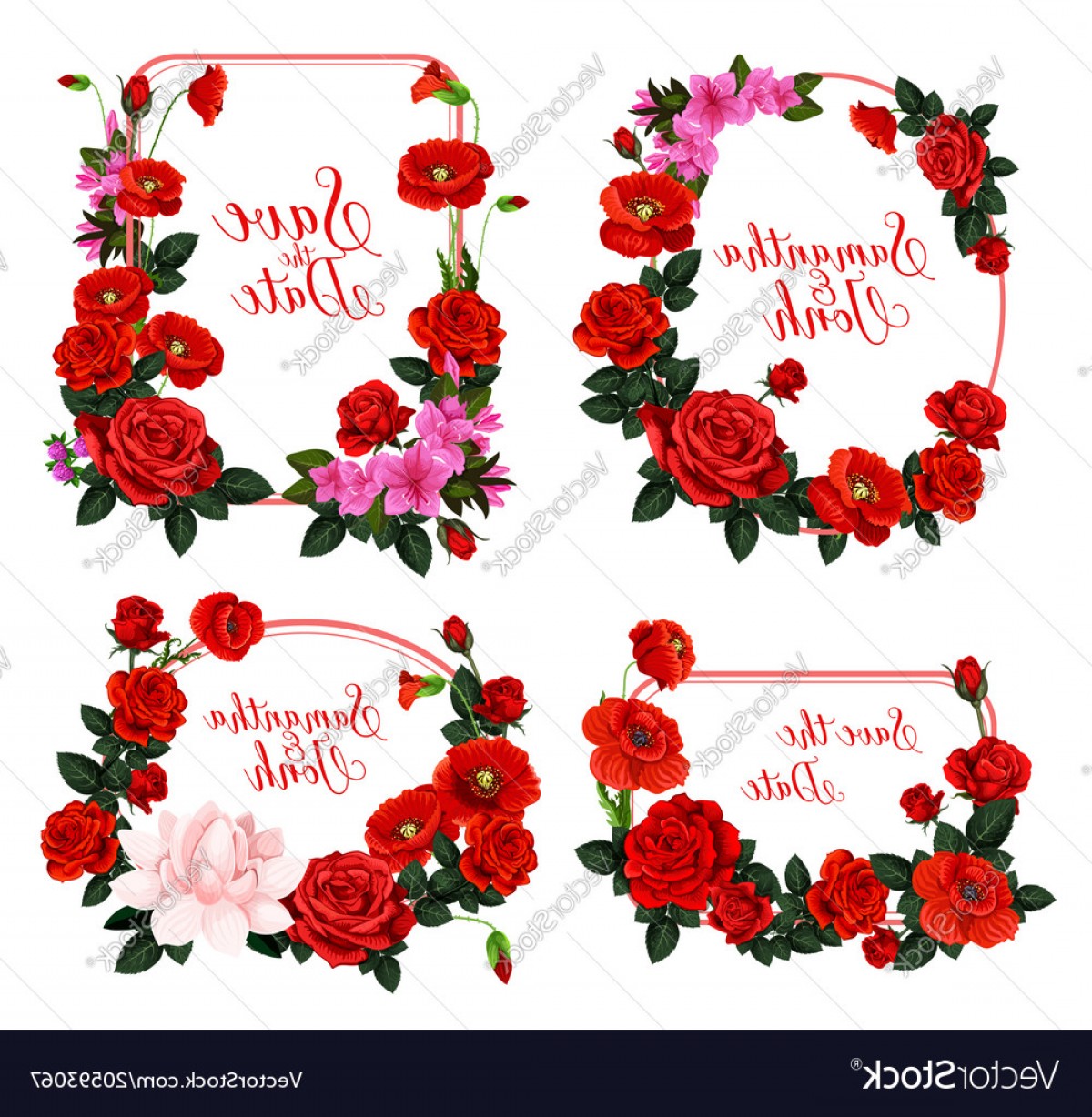 Red Flower Vector at Vectorified.com | Collection of Red Flower Vector ...