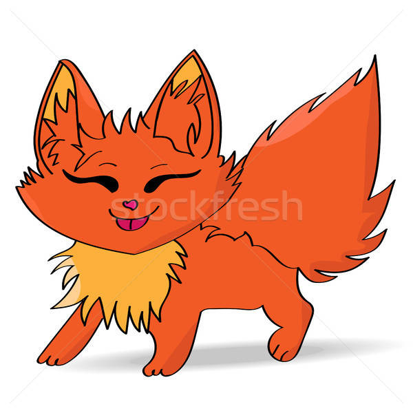600x600 Cartoon Foxfunny Cartoon Red Fox Vector Illustration Tania