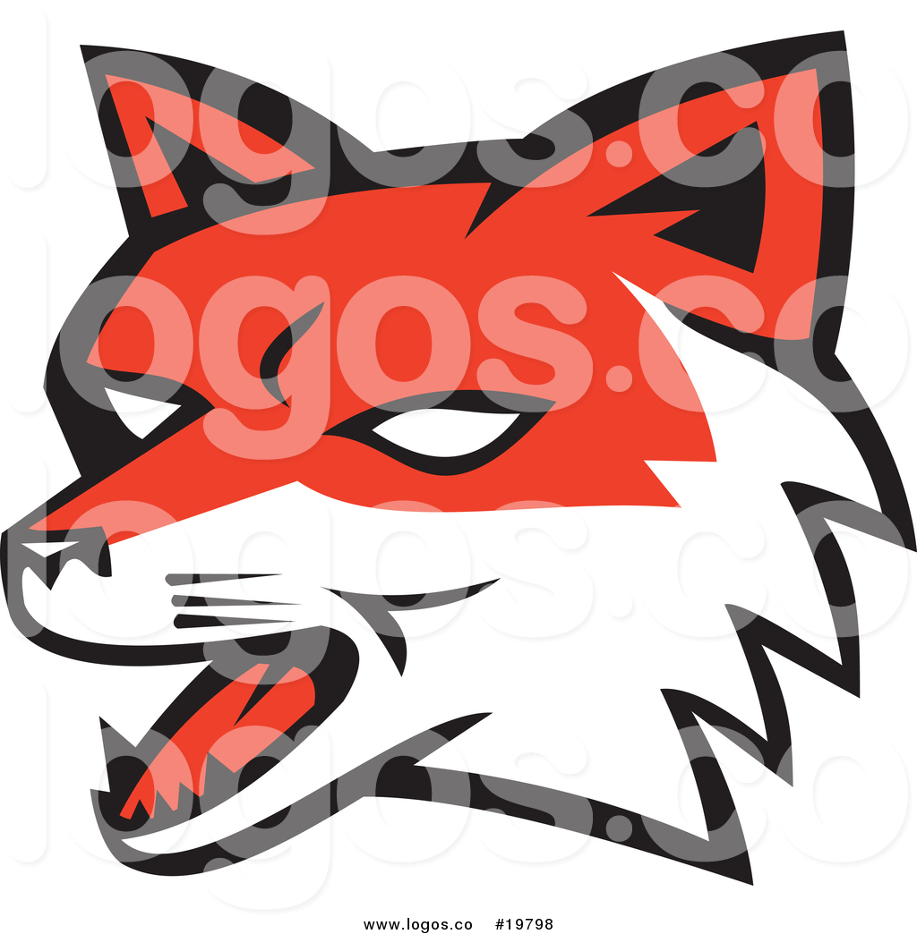 1024x1044 Royalty Free Vector Logo Of An Aggressive Red Fox Head
