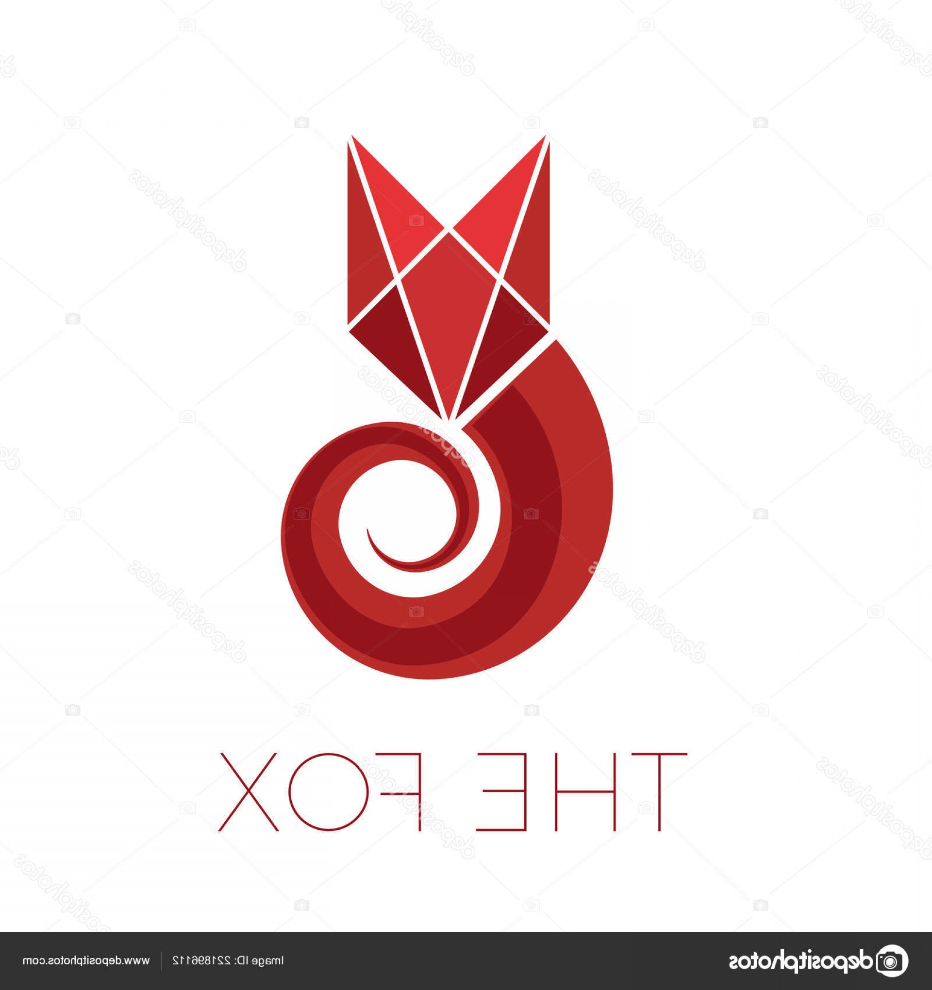 1920x2040 Stock Illustration Vector Logo Red Fox Simple Cultracing