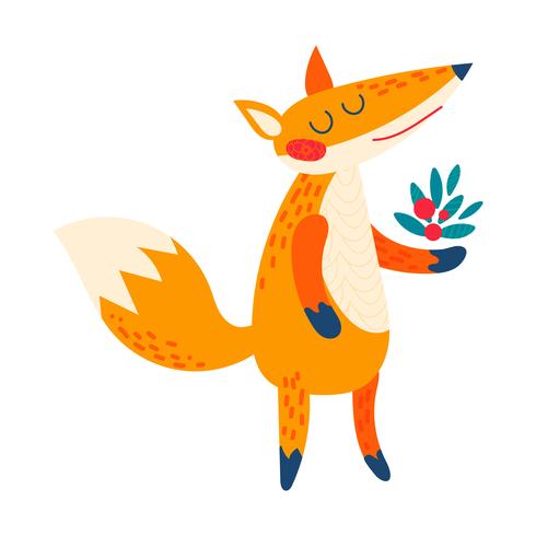 490x490 Cartoon Red Fox