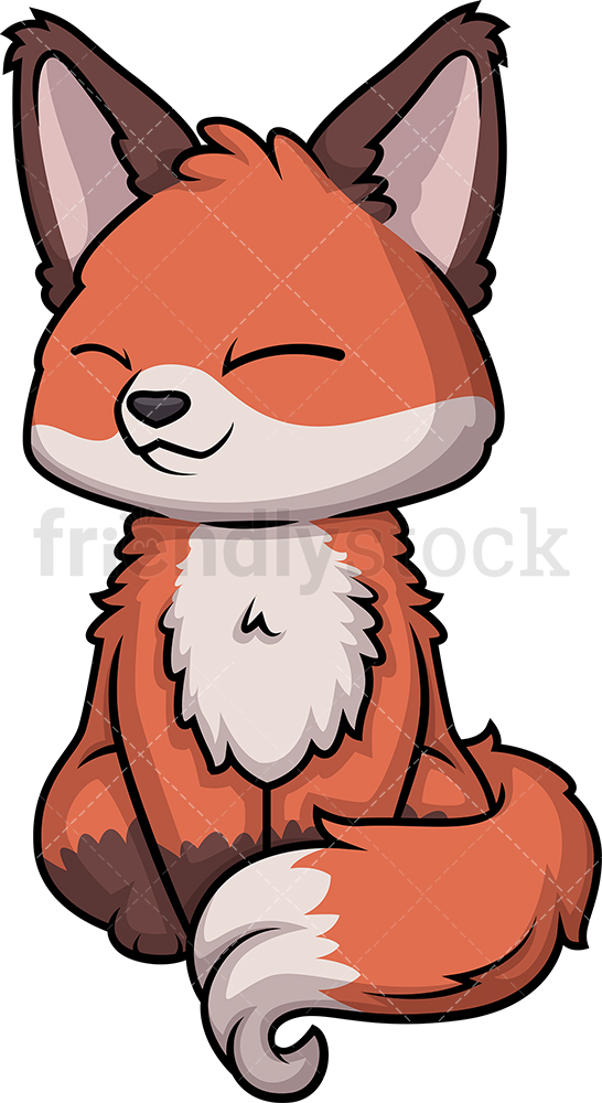 546x1000 Chibi Kawaii Fox Clipart Cartoon Vector