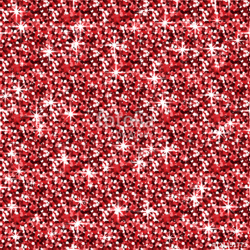 500x500 Red Shine Glitter Vector Background, Sparkle Abstract Seamless