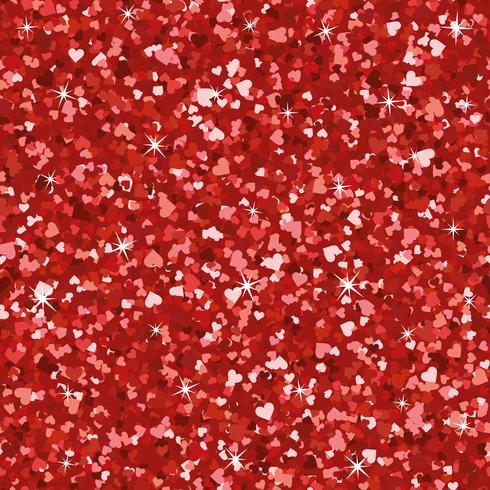 490x490 Seamless Bright Red Glitter Texture Shimmer Hearts Love