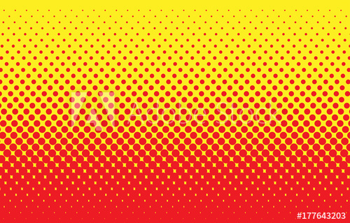 500x319 Halftone Vector Illustration, Red Gradient Texture, Dotted, Pop