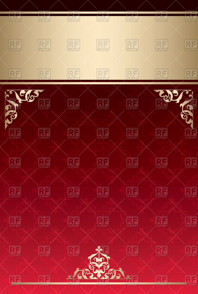 810x1200 Luxurious Background With Red And Golden Gradient Vector Image