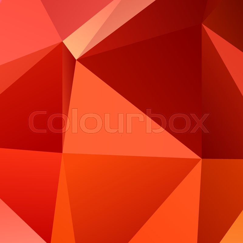 800x800 Red Gradient Abstract Low Poly Stock Vector Colourbox