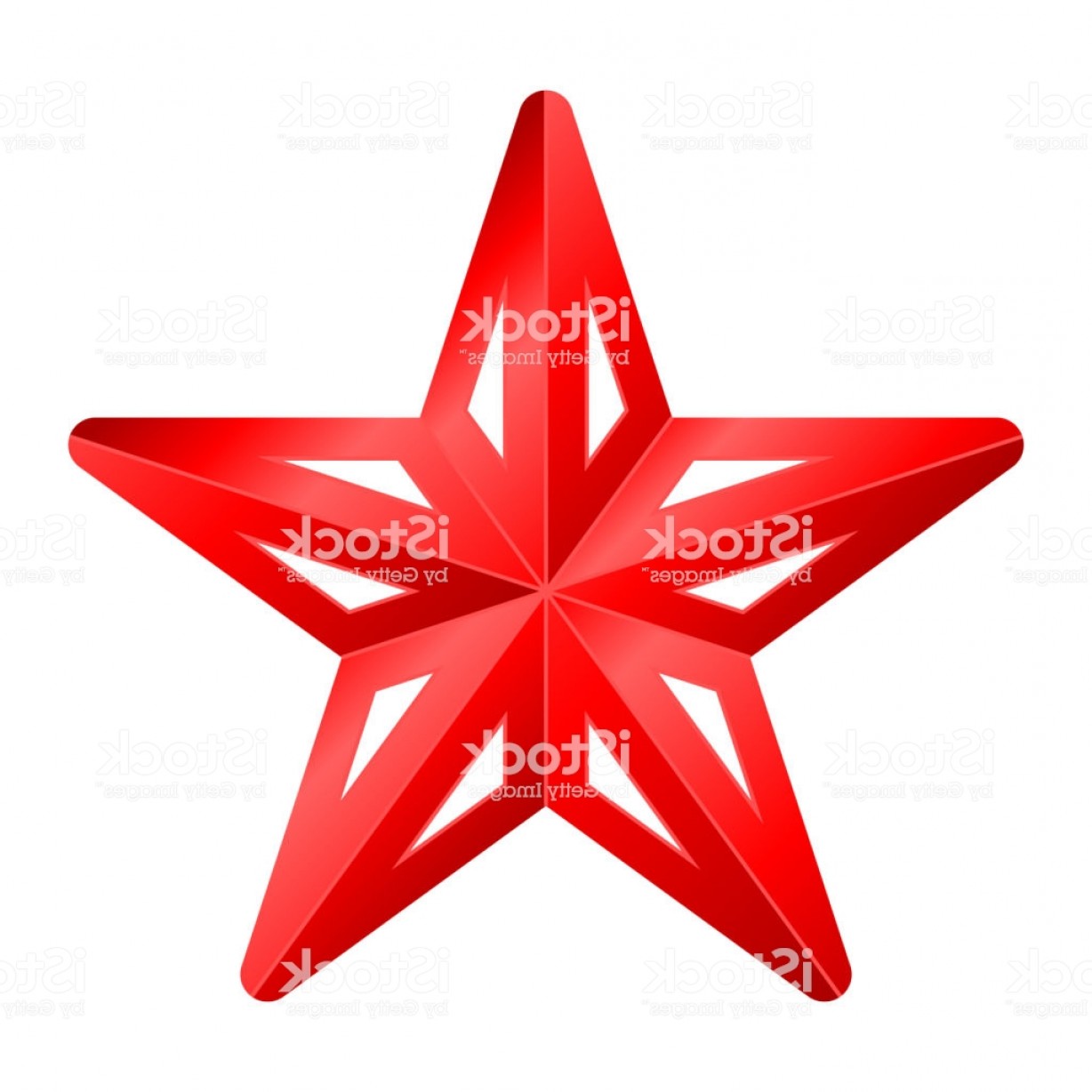 1228x1228 Star Symbol Icon Red Gradient D Pointed Rounded Isolated Vector Gm