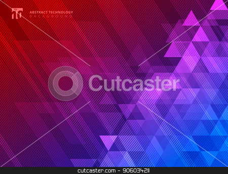 450x344 Abstract Lines And Triangles Pattern On Blue And Red Gradients