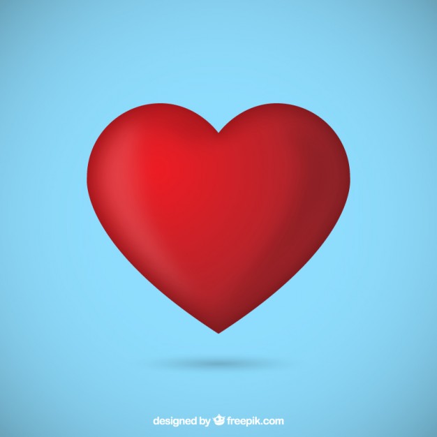 Red Heart Vector Free Download 626x626 Red Heart Vector Free Download