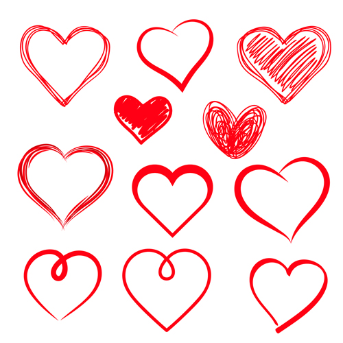 Red Heart Shapes Icons Vector Set Free Download 500x500 Red Heart Shapes Icons Vector Set Free Download