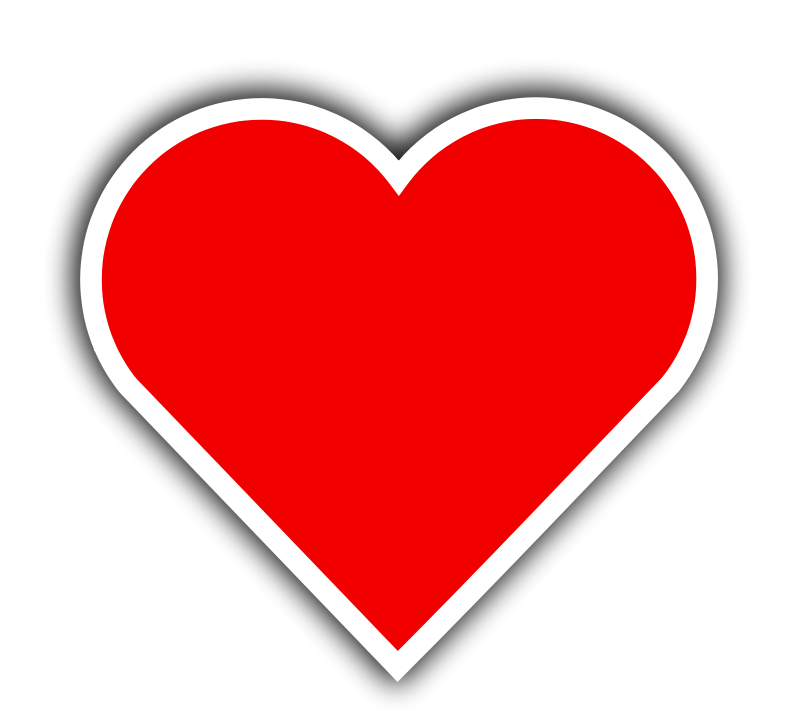 Simple Red Heart 800x726 Simple Red Heart