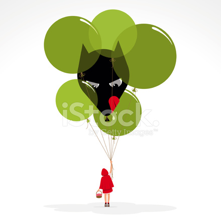 Little Red Hood Wolf Balloons Girl Evil Illustration Vector Stock 440x440 Little Red Hood Wolf Balloons Girl Evil Illustration Vector Stock