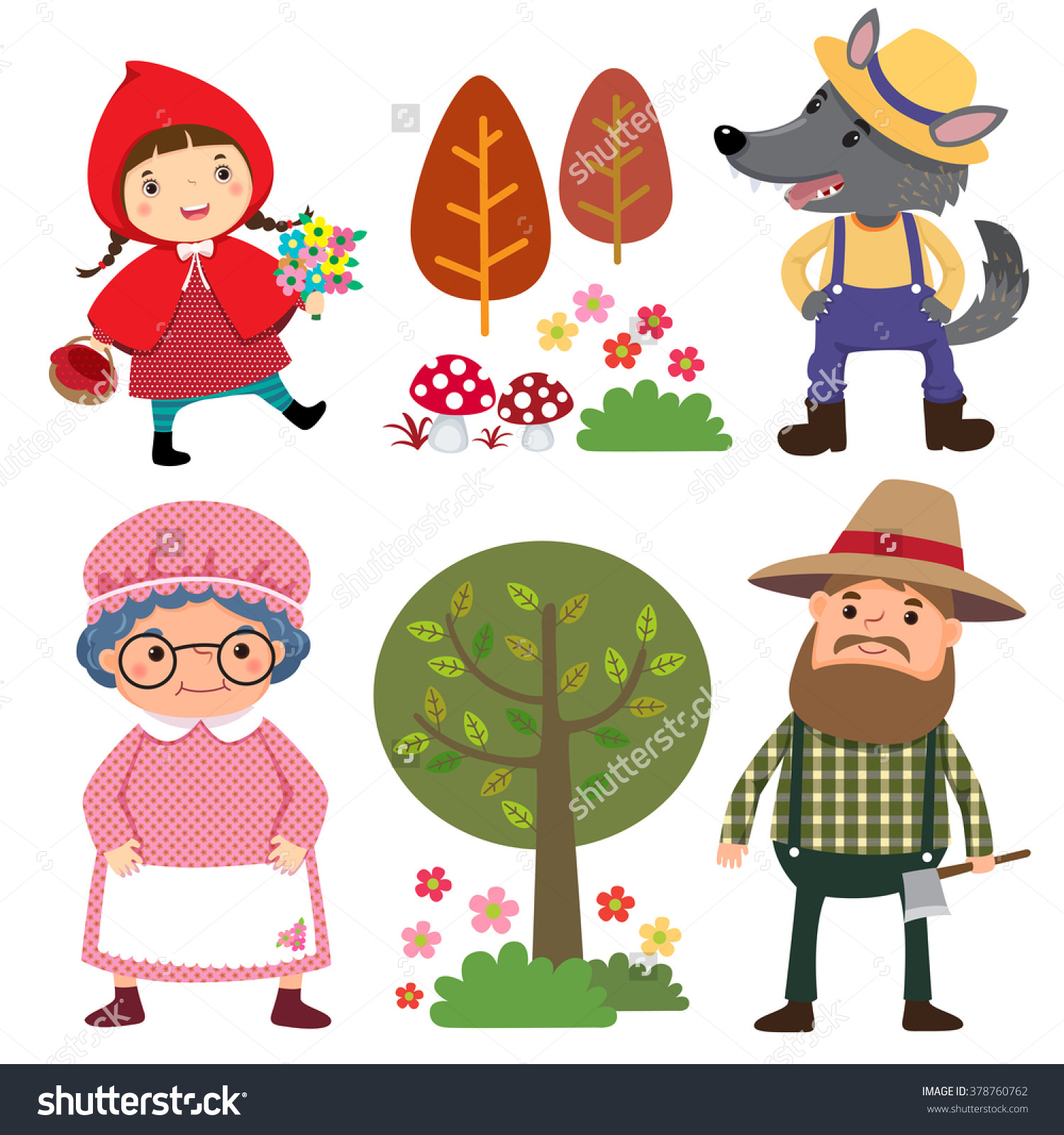 Little Red Riding Hood Clip Art 1500x1600 Little Red Riding Hood Clip Art