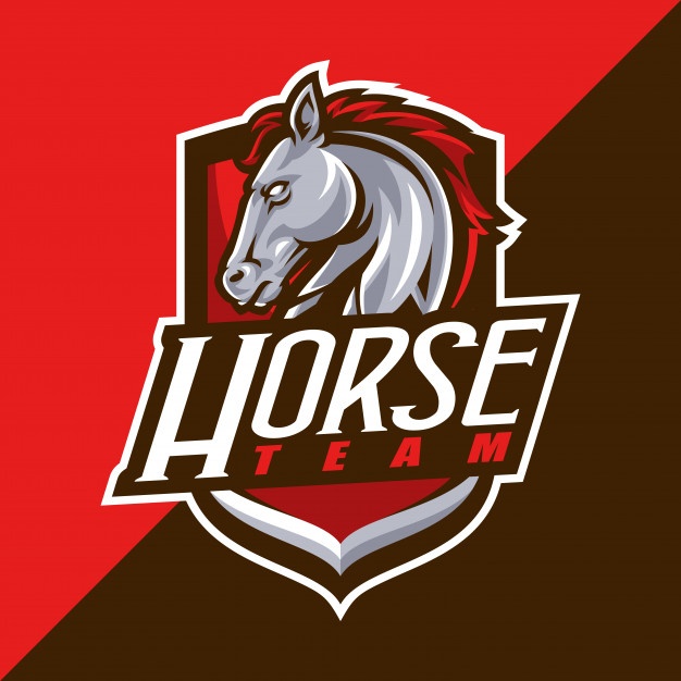 626x626 Polygonal Red Horse Geometric Triangle Design Vector Free Download