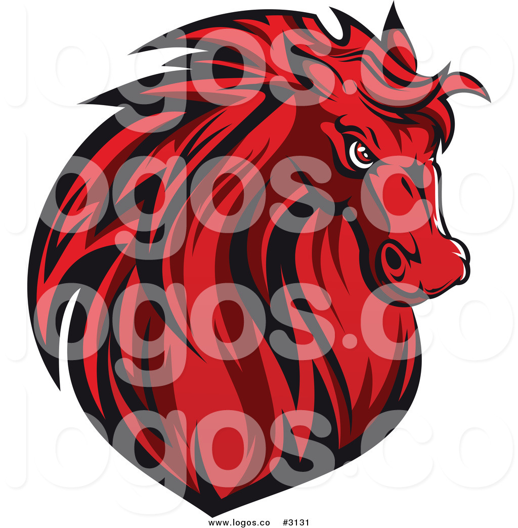 1024x1044 Royalty Free Vector Of A Red Horse Logo