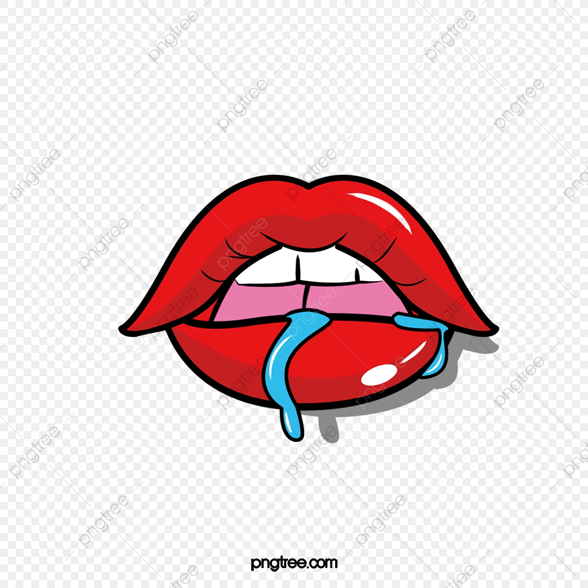 1200x1200 Red Lips Flowing With Saliva, Lips Vector, Vector Png, Saliva Png
