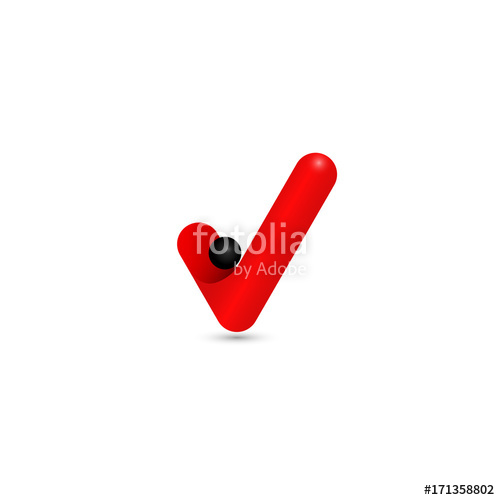 Red V Letter Logo Vector Illustration With Black Circle Stock 500x500 Red V Letter Logo Vector Illustration With Black Circle Stock