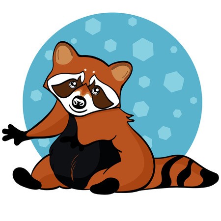 450x450 Red Panda Vector Illustration Royalty Free Vector Graphics