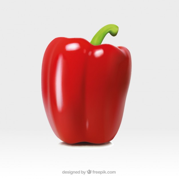 626x626 Realistic Red Pepper Vector Free Download