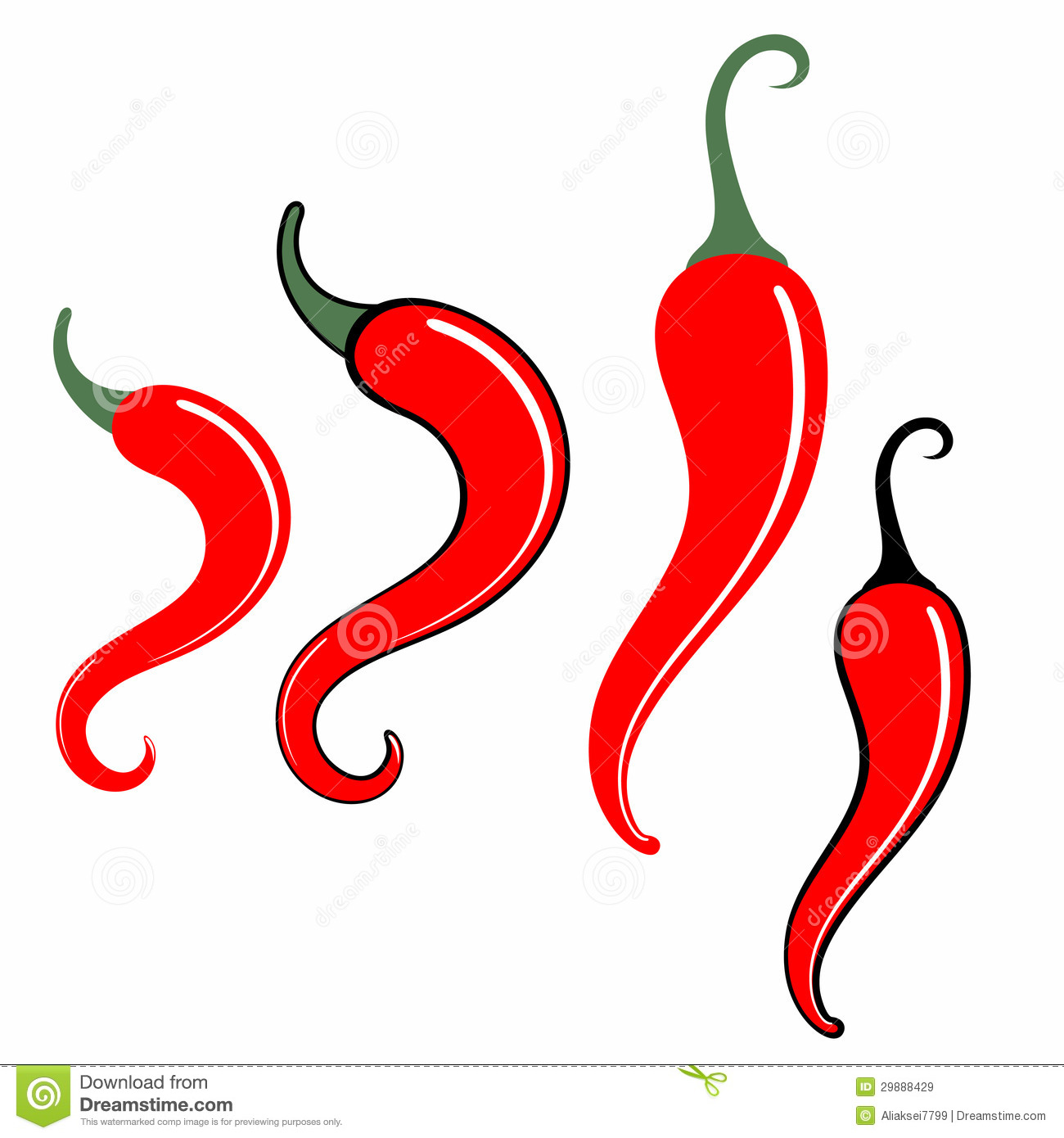 1300x1390 Red Chili Pepper Vector Images