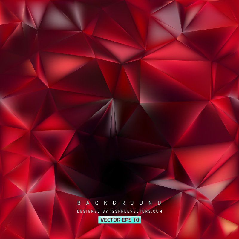 Red Polygon Vector