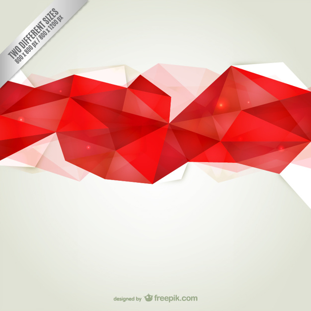 626x626 Background With Red Polygons Vector Free Download