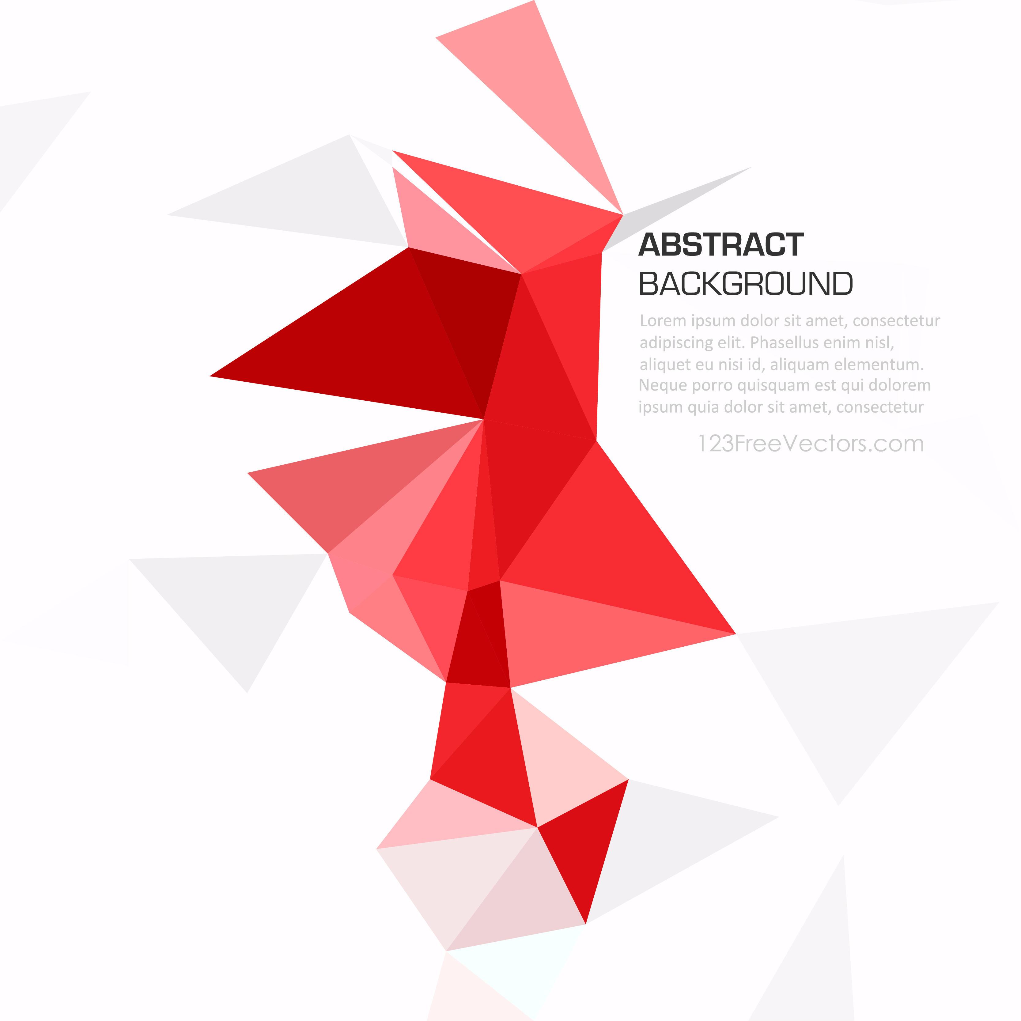 3333x3333 Geometric Polygon Red Background Vector