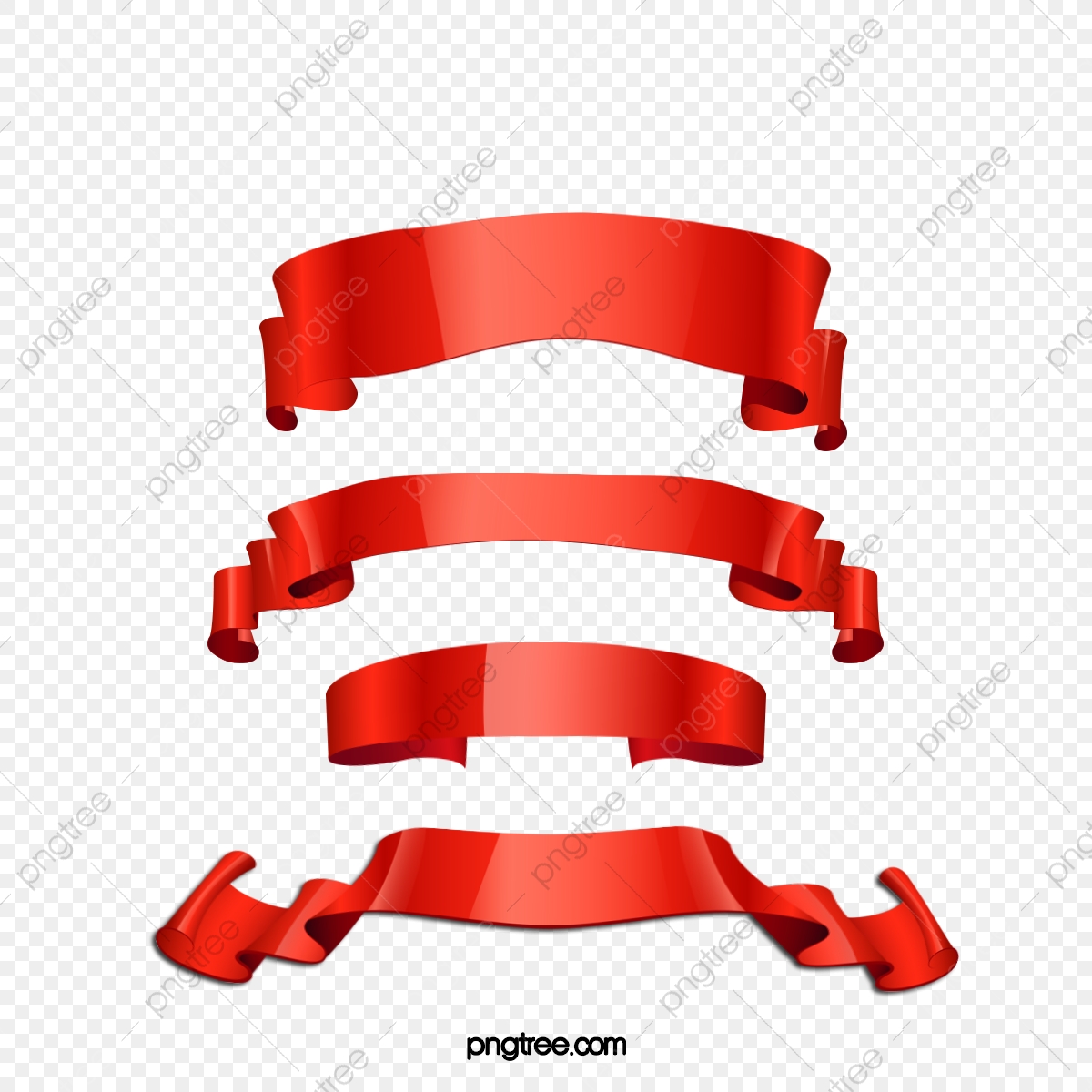 1200x1200 Red Ribbon Banners Vector, Red Ribbon, Ribbon Png And Vector