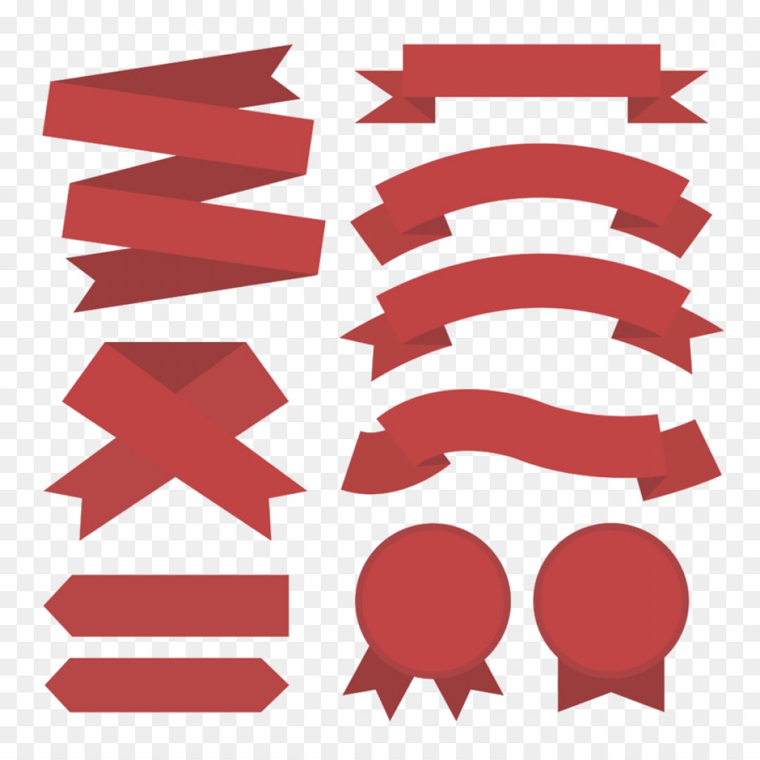 Red Ribbon Vector at Vectorified.com | Collection of Red Ribbon Vector