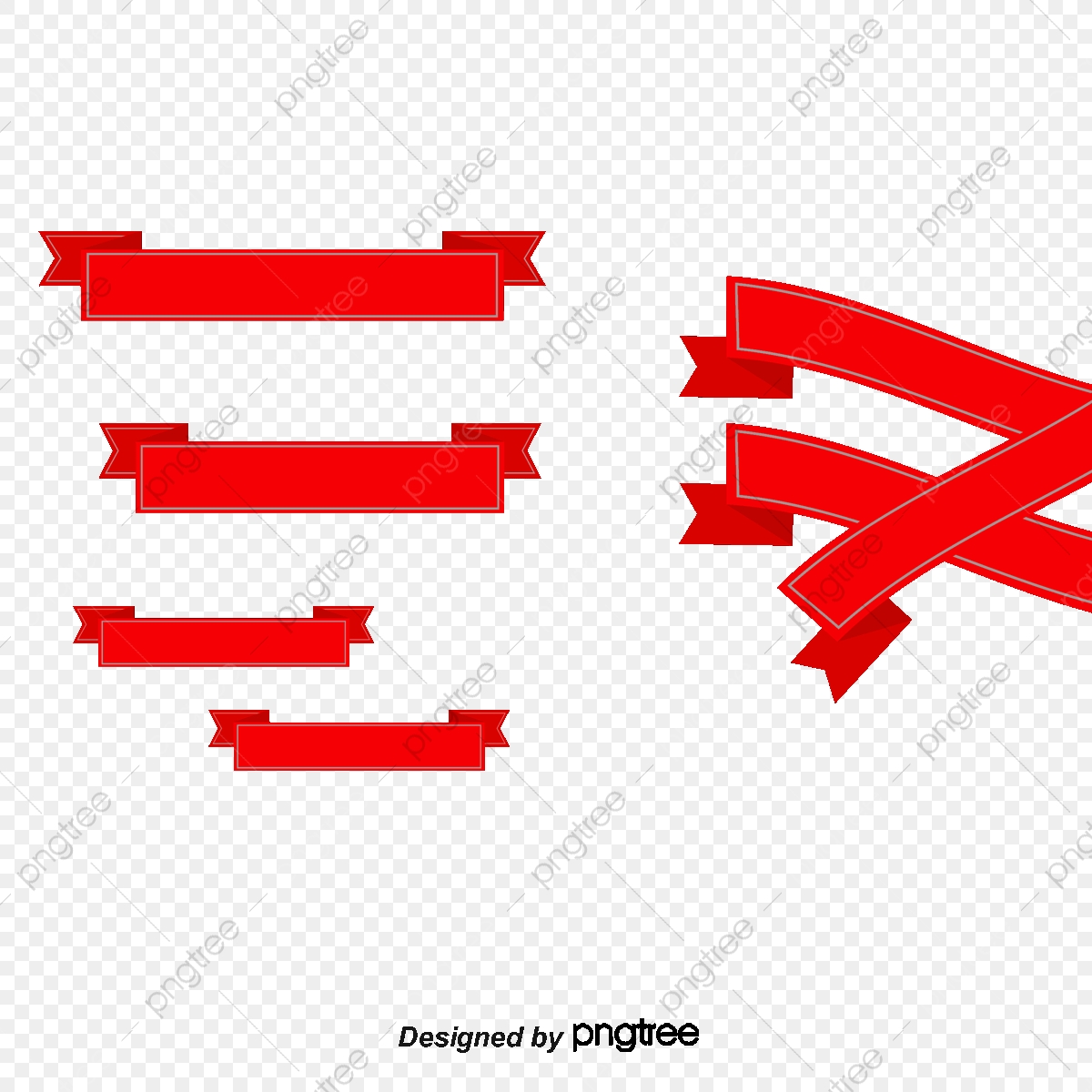 1200x1200 Beautiful Red Ribbon Vector, Ribbon Vector, Red Ribbon Vector