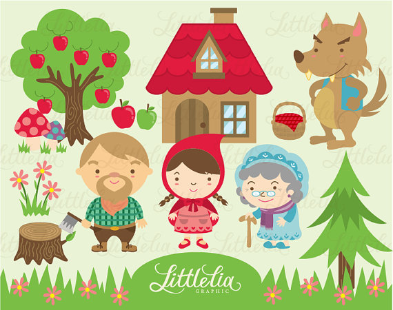 570x450 Red Riding Hood Clipart